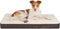 Best Pet Supplies Cute Dog Crate Mat Flat Bed, Waterproof Exterior, Thick Orthopedic Egg Foam Mattress, Brown, 41X29X4