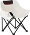 Folding Chairs Heavy Duty Support 330 lbs Moon Chair with Carry Bag,