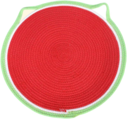 Generic Floor Cat Scratching Mat Active Play 19.69inch Round Cotton Rope Wear Resistant
