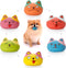 Funny Animal Squeaky Dog Balls, 6 Pcs/Set for Mini Small Pet Dogs