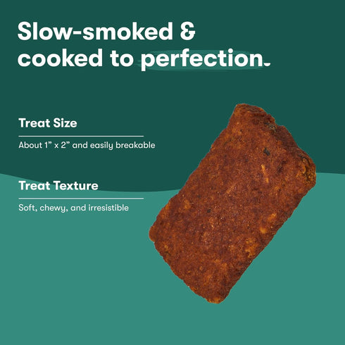 5oz Jinx Tenders Salmon Jerky Dog Treats, All-Natural Ingredients, Soft and Chewy, Low-Calorie, Slow-Smoked Salmon