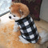 Dog Sweater, Soft Fleece Vest with Leash Ring Pullover Jacket for Small Dogs, Christmas (L, Black White)