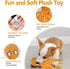 Dog Squeaky Toy Set - Octopus and Crocodile Design, 2-Pack, Durable Plush Toys for Large Dogs, Interactive Play, Sturdy, Soft, and Crinkly, Ideal for Small to Large Dogs (Orange & Green)
