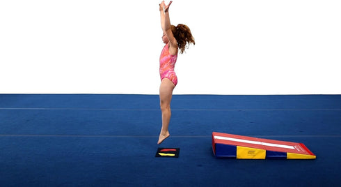 Tumbl Trak Girl's Gymnast Hands and Feet Placement Mat - 5-Piece Set for Training
