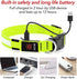 BSEEN Reflective LED Dog Collar - Light Up Dog Collars for Safe Walking at Night - Rechargeable for Dogs, Neon Green,