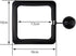 4 Pack Aquarium Fish Feeding Ring, Floating Food Feeder with Suction Cup, Square Shape, Black