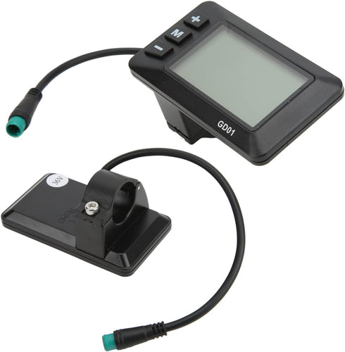 Tbest Electric Bike LCD Display - 36V 48V GD01 Waterproof Plug for 22.2mm Handlebar