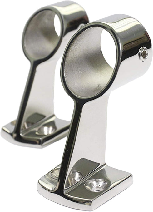 NRC&XRC Marine Boat Yacht Heavy Duty 316 SS High Leg Hand Rail, 60 Degree Center Stanchion for Pipe 7/8 Inch or 1 Inch