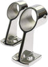 NRC&XRC Marine Boat Yacht Heavy Duty 316 SS High Leg Hand Rail, 60 Degree Center Stanchion for Pipe 7/8 Inch or 1 Inch