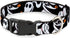 Dog Collar with Plastic Clip, Nightmare Before Christmas Zero Pumpkin Expressions, 8 to 12 Inches