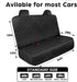 fidozen Hammock Waterproof Dog Car Seat Cover with Belt for Back Seat - Washable Pet Protector Accessories for Cars