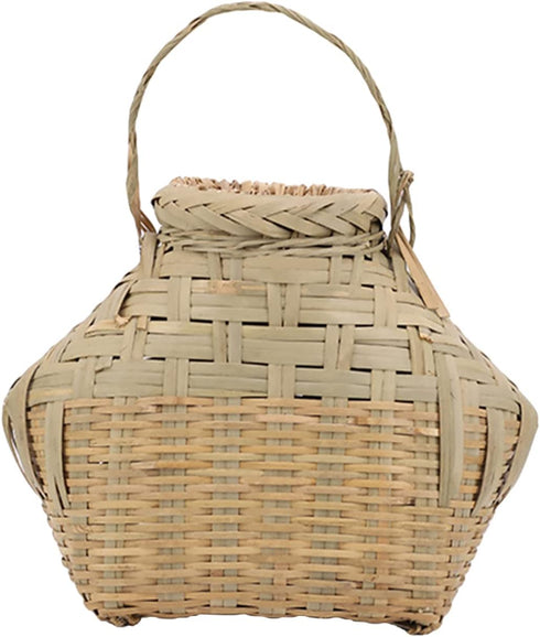 Sturdy Professional Shrimp Container Reusable Woven Fish Basket for Camping Fishing