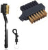 Golf Accessories Set: Metal Divot Repair Tool with Ball Marker, Club Groove Cleaner Brush (3 in 1 Pack)