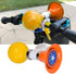 Rubber Children Bike Horn, Metal Loud Warning Bell for Boys Girls Bike Accessory (Orange)