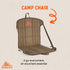 1.2oz Kelty Camp Chair, Adjustable Minimalist Seat for Trail Breaks, Stadiums, Concerns, Closed Cell Foam Padding