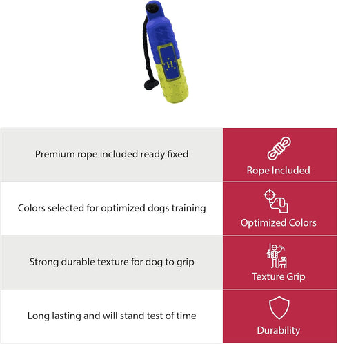 Dog Training Tools – Deluxe Training Dummy for Hunting and Sporting Dogs, Dog Bumper Retriever, Color-Spectrum Analysis