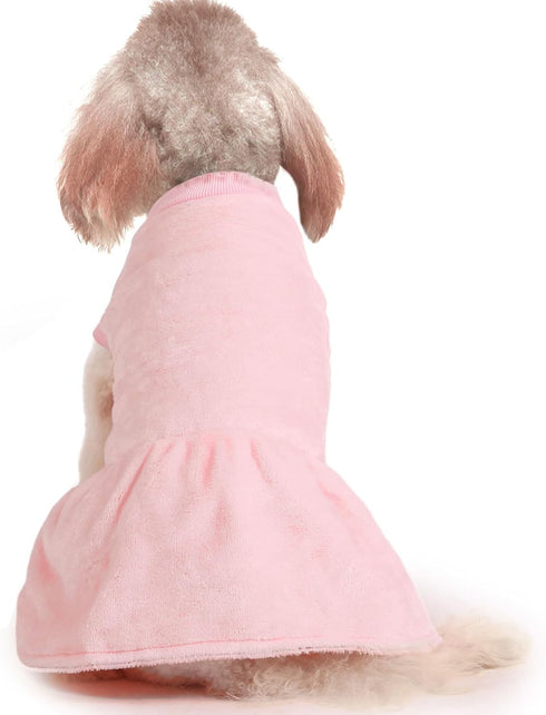FabriCastle Dog Dress Sweater, Pack of 3, Ultra Soft and Warm Pet Sweaters for Small or Medium Dogs (Pink, Violet,