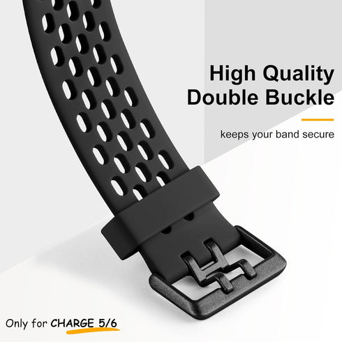 Maledan Bands for Fitbit Charge 5/6, Breathable Sport Band Soft Waterproof Replacement Wristbands for Fitness Tracker