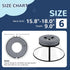 ICOYEA 6, Sponge Core Dog Cone, Inflatable Dog Cone Collar Alternative, Dogs Donut Collar After Surgery, Soft Cone