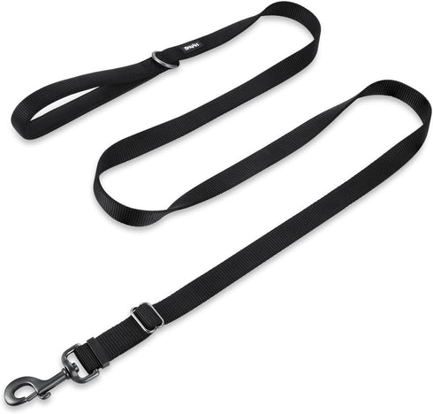 Hyhug Nylon Adjustable 4-6ft Dog Leash with Soft Neoprene Padded Handle, Heavy Duty for Jogging Outdoor