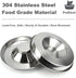 Stainless Steel Puppy Dog Bowls, Feeding Food and Water Dishes for Pets