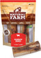 Natural Farm Dog Bones for Large Dogs, 5-6 Inch, 2-Pack, 100% Beef Bone Marrow, Grain-Free, Long-Lasting Chews