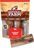 Natural Farm Dog Bones for Large Dogs, 5-6 Inch, 2-Pack, 100% Beef Bone Marrow, Grain-Free, Long-Lasting Chews