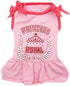 KYEESE Dog Princess Dress, Pink with Bowtie, Pet Dress for Small Dogs