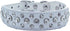 Bling Rhinestone PU Leather Crystal Diamond Pet Collar for Dog Cat Puppy – Black – Sizes S M L XL (White, L)