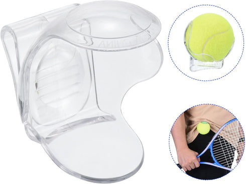 Tennis Ball Clip - ABS Waistband Clip Holder for Tennis Accessories, Lightweight Sports Equipment (68 x 65 mm,