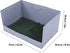 Julihai Dog Grass Pad with Tray, Artificial Turf Dog Litter Box Foldable Potty Tray Leak Proof for Indoor Outdoor Small