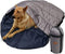 Portable Dog Sleeping Bag, Waterproof Travel Bed, Extra Large Dog Bed with Compression Sack for Camping