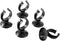 Aquarium Heater Clips - Suction Suckers for Fish Tanks (Black 5pcs)
