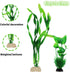 Fish Tank Decorations Plants with Resin Cave Rock View, 9pcs Plastic Aquarium Accessories, Fish Cave and Hideout