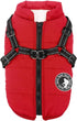 Gyuzh Dog Coat with Harness, Puppy Coats Small Dog Jacket, Winter Waterproof for Small Medium Large Dogs