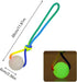 pureza 2 Pack Interactive Dog Ball Toys - Glowing Teether with Rope for Small Medium Large Breeds