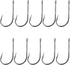 10pcs Fish WOW! 7691S Big Game Southern Tuna Stainless Steel Hook Size