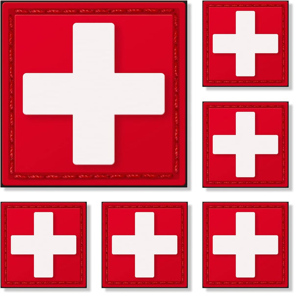 Medical Cross Patch, POWNEW Tactical First Aid Med Patches Perfect for IFAK