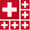 Medical Cross Patch, POWNEW Tactical First Aid Med Patches Perfect for IFAK