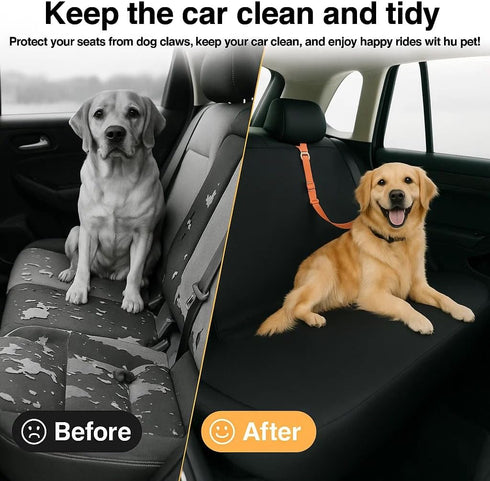 Dog Car Seat Cover for Back Seat - Waterproof and Scratchproof Back Seat Cover for Dogs Nonslip Car Seat Cover for Dogs