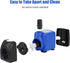 AQUANEAT Submersible Water Pump, 480GPH Small Aquarium Pump for Fish Tank, Hydroponics, Outdoor Fountain