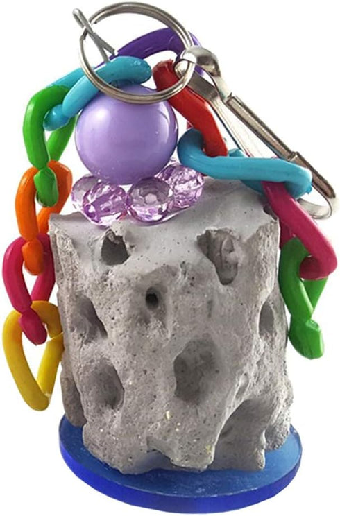Bird Calcium Teeth Grinding Chew Treats Toy for Parrot, Parakeet, Cockatiel, Gerbil, Rat, Mouse, Guinea Pig