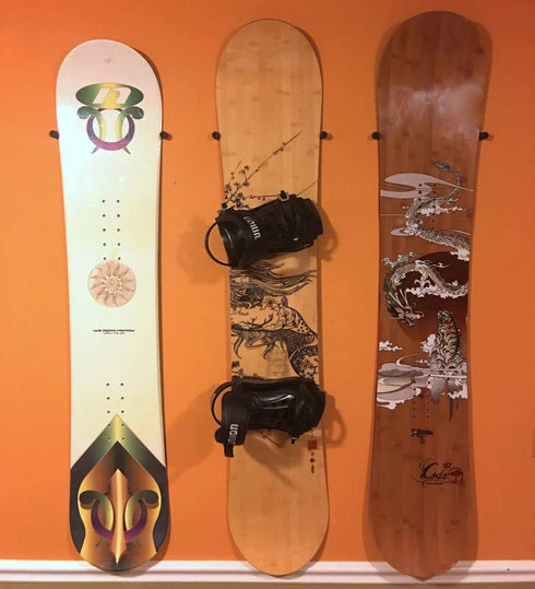 StoreYourBoard Cinch Minimalist Snowboard Wall Mount - Indoor Display Storage Rack