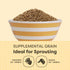 10 lbs 8.5% Scratch and Peck Whole Barley Chicken, Duck and Livestock Supplemental Grain - Bag - Protein, Certified