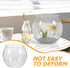 Small Glass Fish Bowl, Plastic Aquarium Goldfish Tank for Desktop Turtle Tank, Micro Landscape Decoration (16.5x16.5cm)