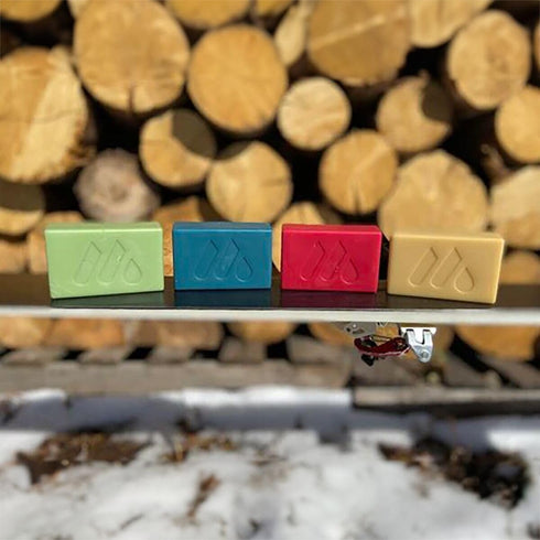 mountainFLOW Plant-Based, Biodegradable Ski/Snowboard Hot Wax, Petroleum Free