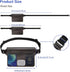 GLBSUNION IPX8 Waterproof Pouch Bag with Adjustable Waist Strap-Screen Touchable Dry Bag for Phone Valuables (2 Pack)
