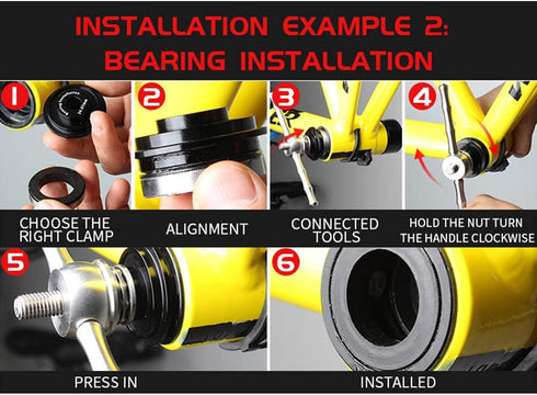 LIXADA Bicycle Bottom Bracket Tool Kit for Install and Removal, Remover for BB86/BB30/BB91/BB92/PF30