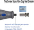 Tool-1/8'' Diamond Dog Nail Grinder Bits for Rotary Dog Nail Grinder Attachment-Pet Nail Grinder Bit Work for Animals