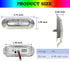3.8 12V (4Pcs) Marine Boat Interior Lights, Waterproof RGBW Boat Deck Courtesy Light, Stern Anchor Navigation Lamp
